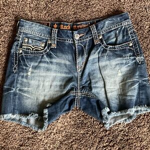 Preowned Rock Revival denim Allegra Easy Shorts sz 29